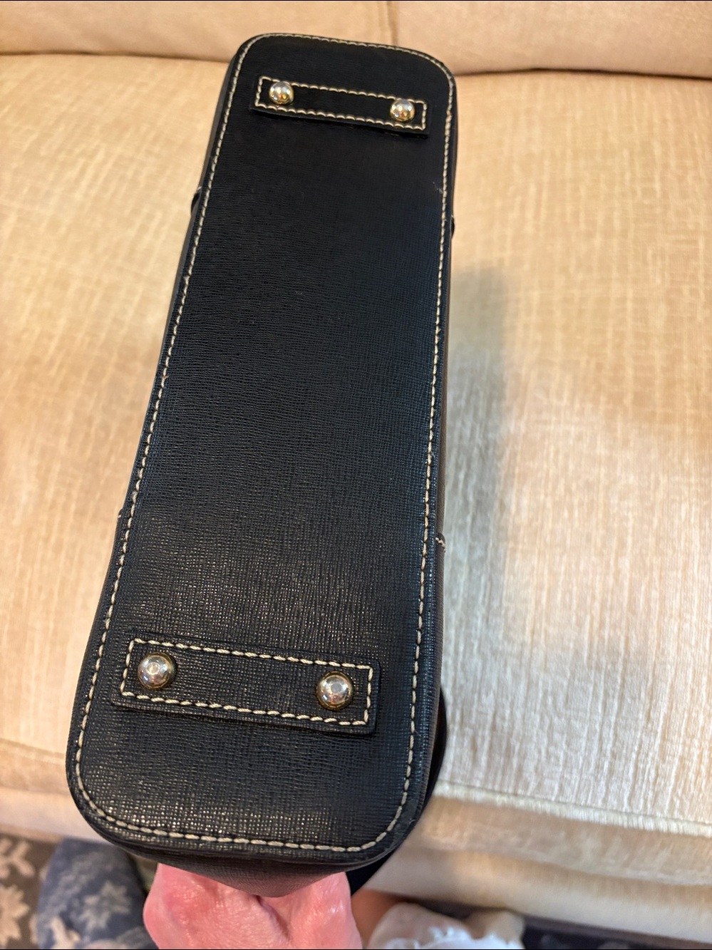 Dooney & Bourke Black Leather Tote Bag - Picture 14 of 16